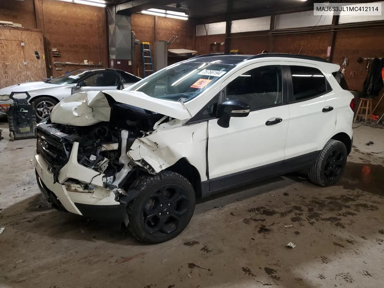 2021 Ford Ecosport Ses VIN: MAJ6S3JL1MC412114 Lot: 75766194