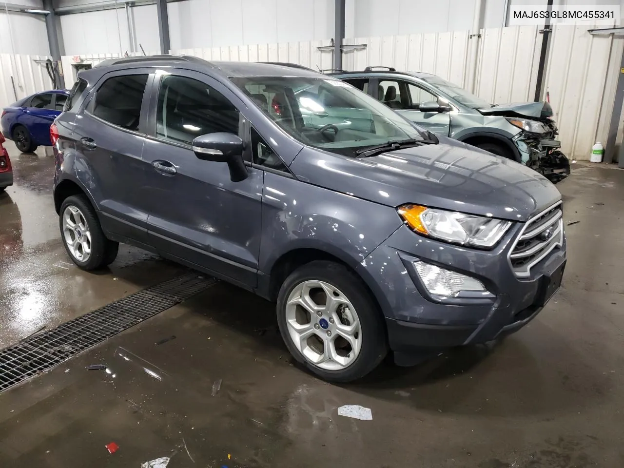 2021 Ford Ecosport Se VIN: MAJ6S3GL8MC455341 Lot: 75928244