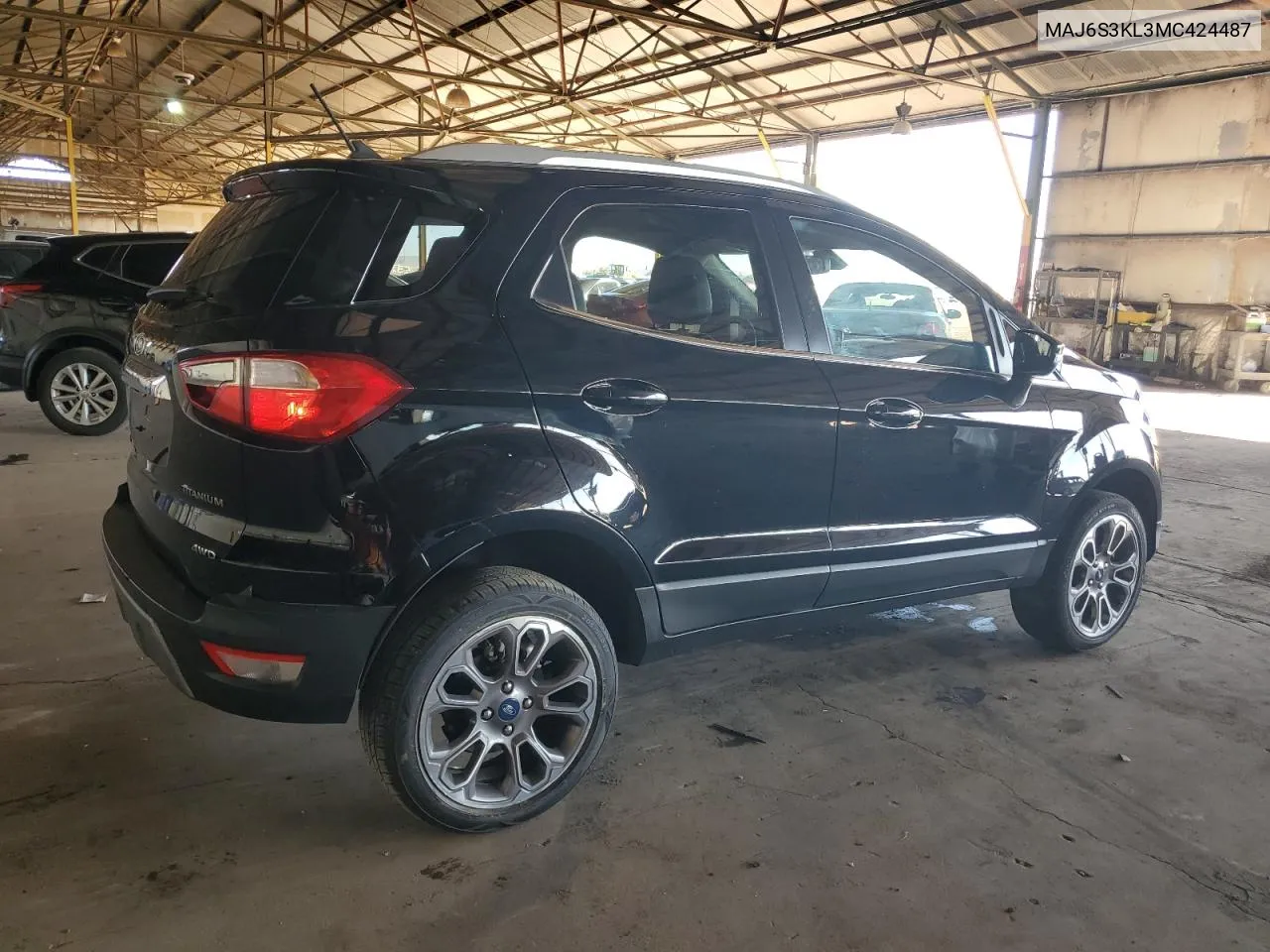 2021 Ford Ecosport Titanium VIN: MAJ6S3KL3MC424487 Lot: 75955174