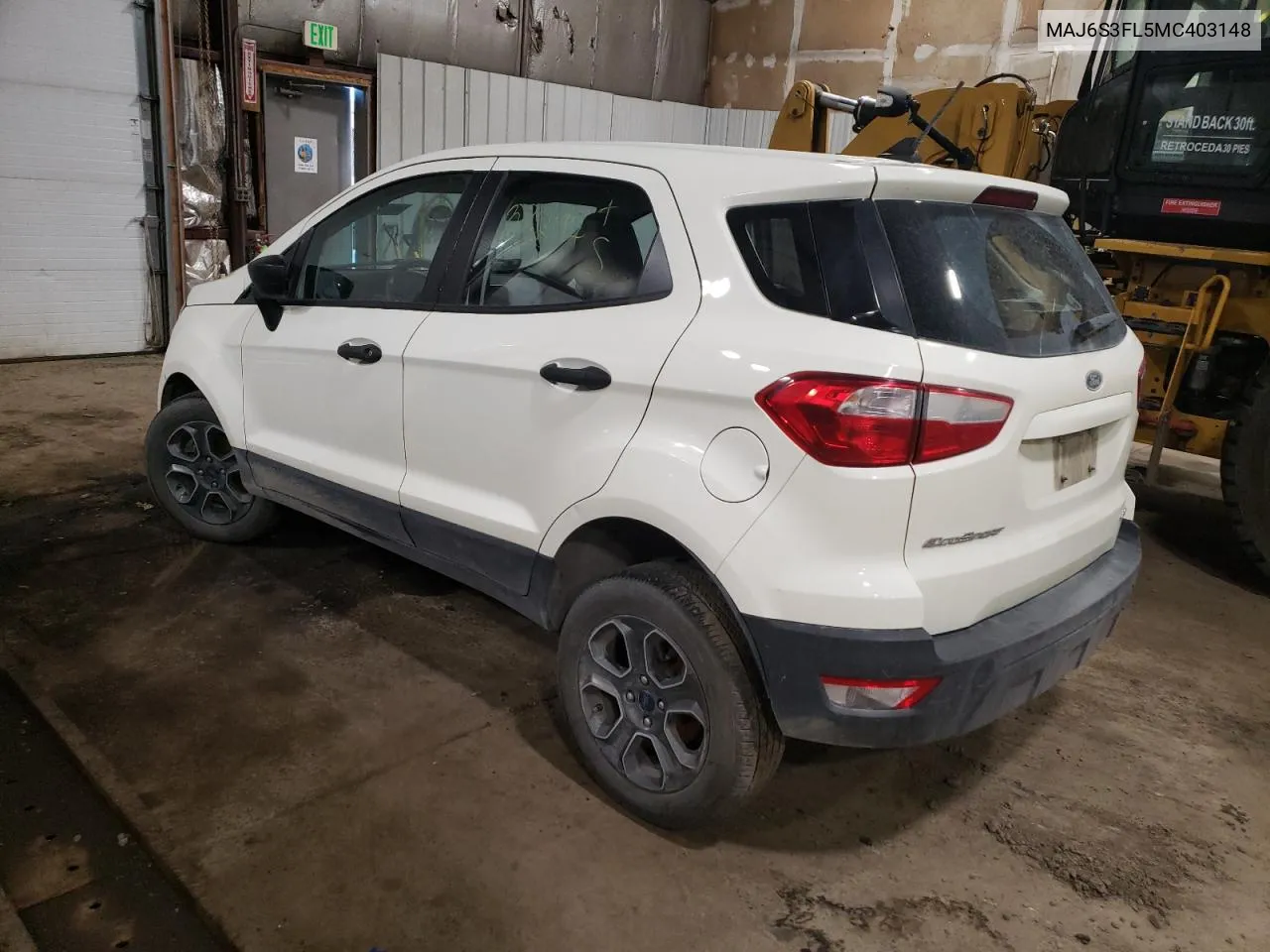 2021 Ford Ecosport S VIN: MAJ6S3FL5MC403148 Lot: 75997364