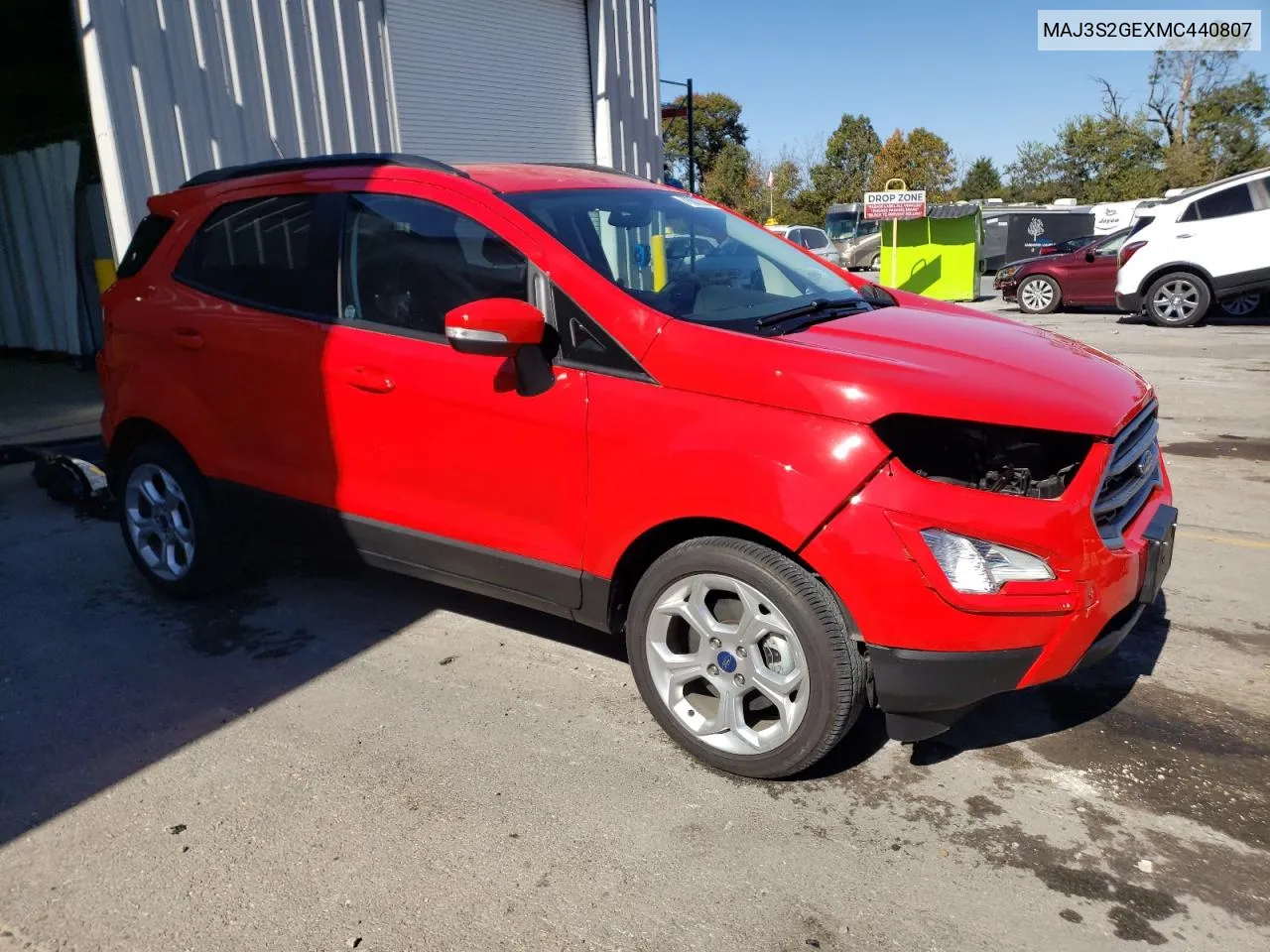 2021 Ford Ecosport Se VIN: MAJ3S2GEXMC440807 Lot: 76002084