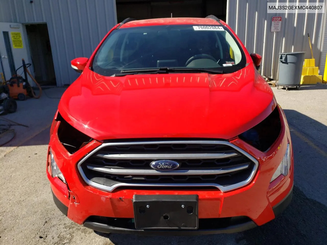 2021 Ford Ecosport Se VIN: MAJ3S2GEXMC440807 Lot: 76002084