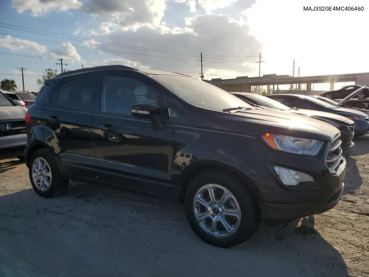 2021 Ford Ecosport Se VIN: MAJ3S2GE4MC406460 Lot: 76130514