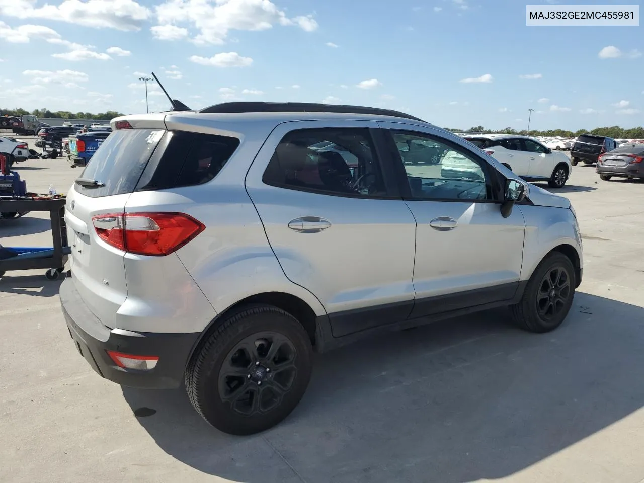 2021 Ford Ecosport Se VIN: MAJ3S2GE2MC455981 Lot: 76164854