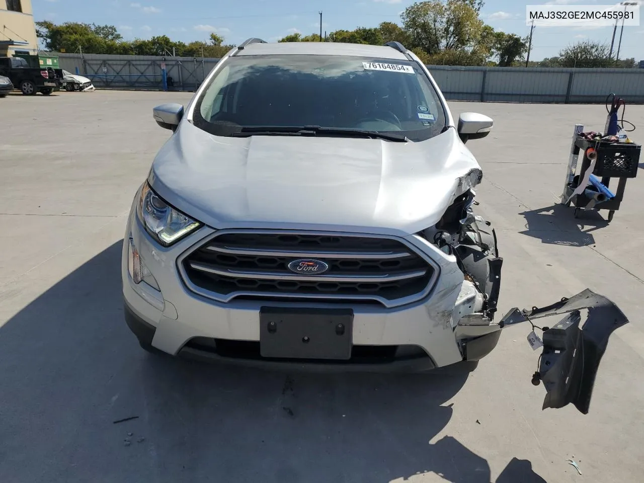 2021 Ford Ecosport Se VIN: MAJ3S2GE2MC455981 Lot: 76164854