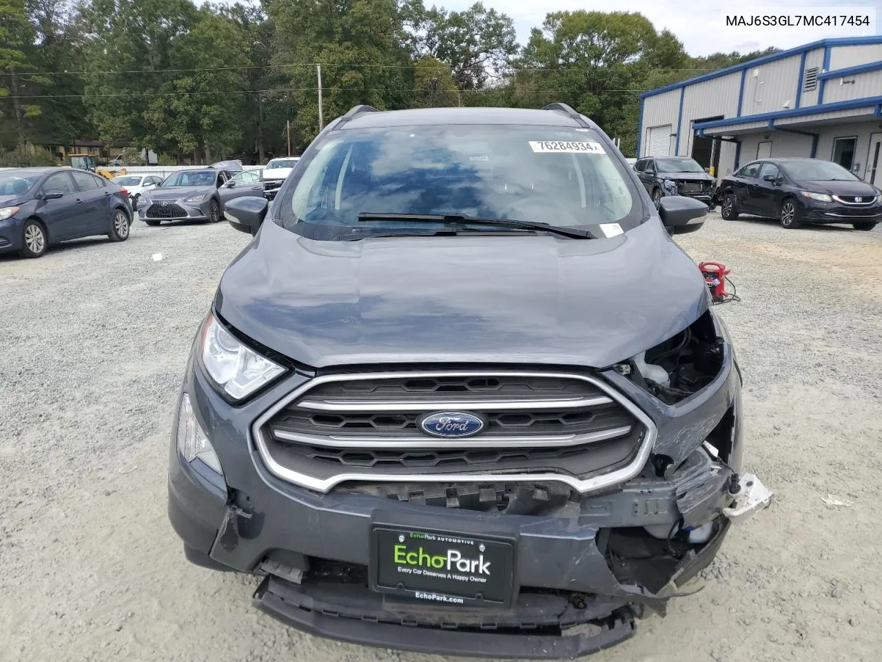 2021 Ford Ecosport Se VIN: MAJ6S3GL7MC417454 Lot: 76284934