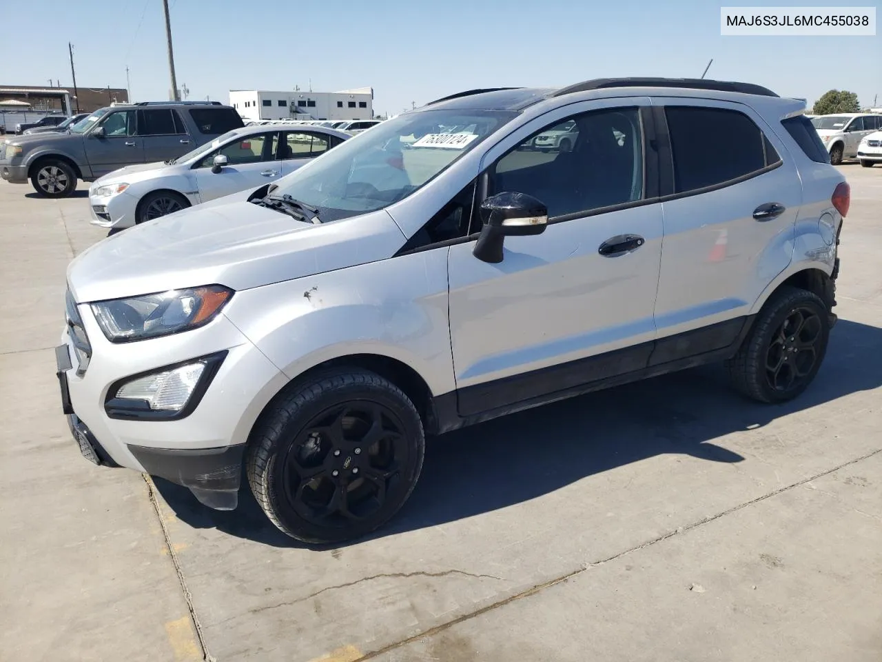 2021 Ford Ecosport Ses VIN: MAJ6S3JL6MC455038 Lot: 76300124