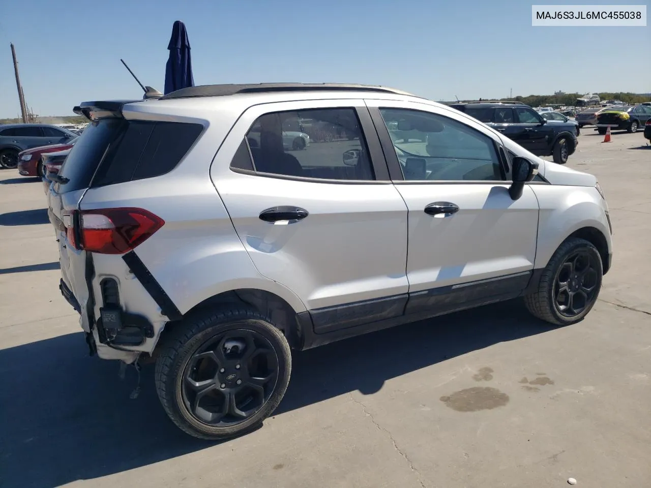 2021 Ford Ecosport Ses VIN: MAJ6S3JL6MC455038 Lot: 76300124