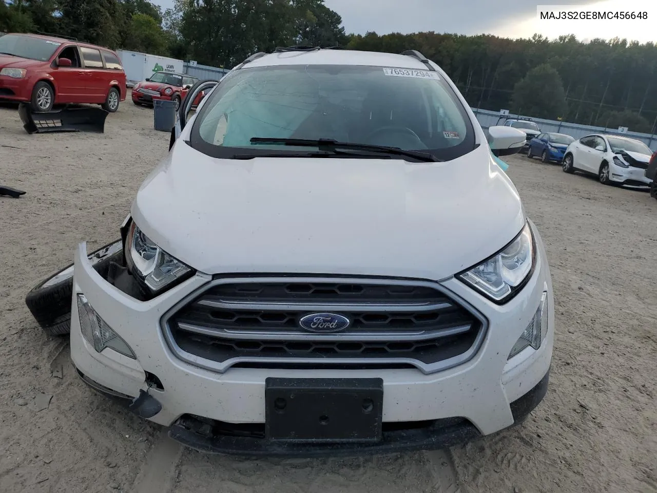 2021 Ford Ecosport Se VIN: MAJ3S2GE8MC456648 Lot: 76537294