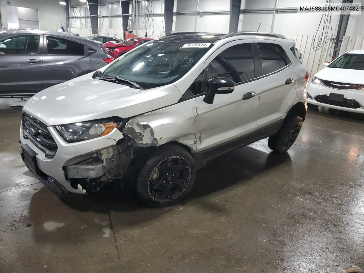 2021 Ford Ecosport Ses VIN: MAJ6S3JL5MC407482 Lot: 76620614