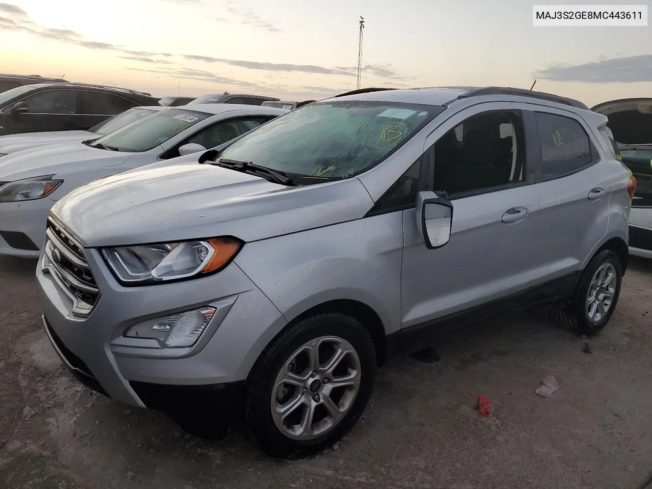 2021 Ford Ecosport Se VIN: MAJ3S2GE8MC443611 Lot: 76781624