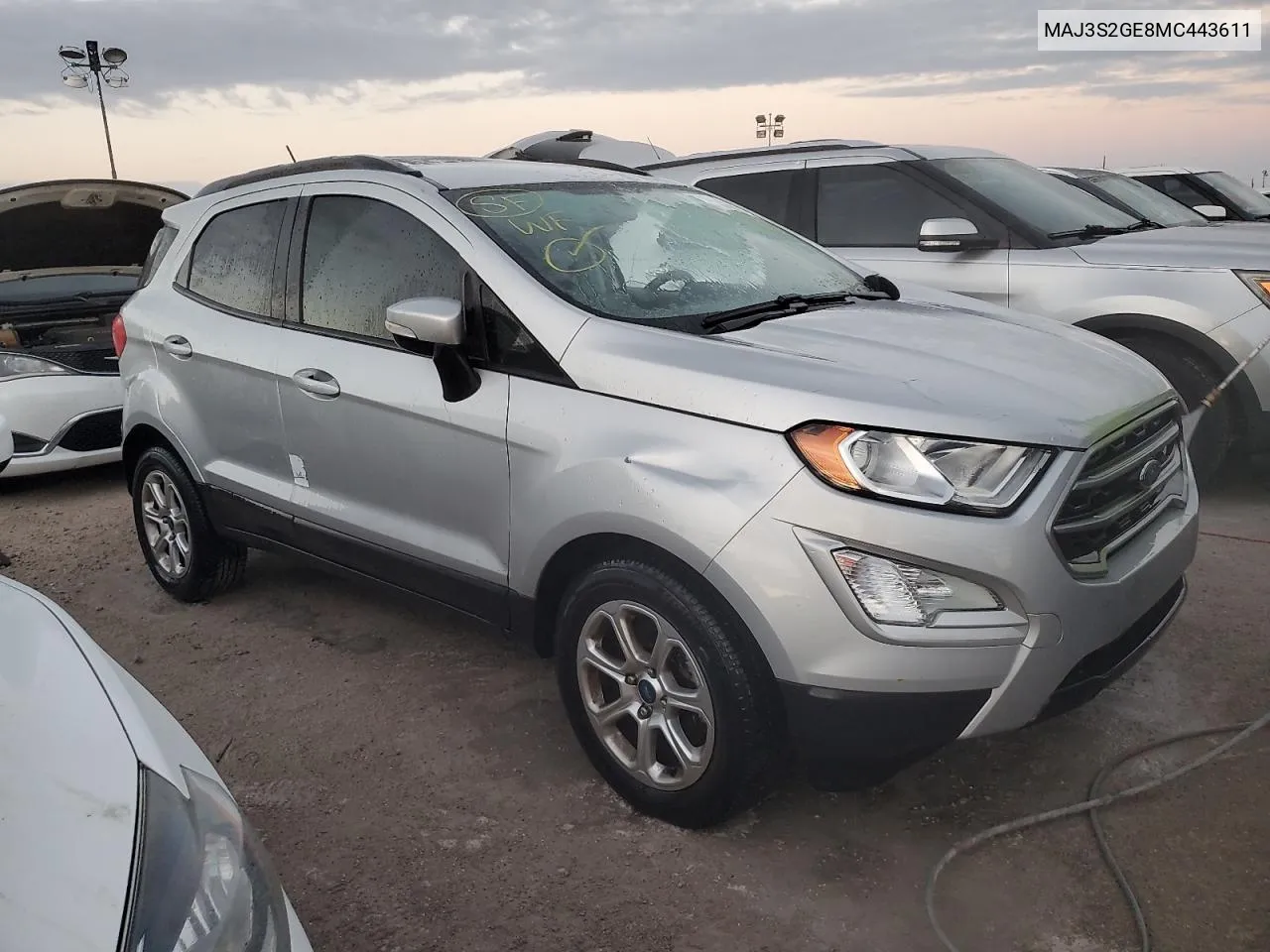 2021 Ford Ecosport Se VIN: MAJ3S2GE8MC443611 Lot: 76781624