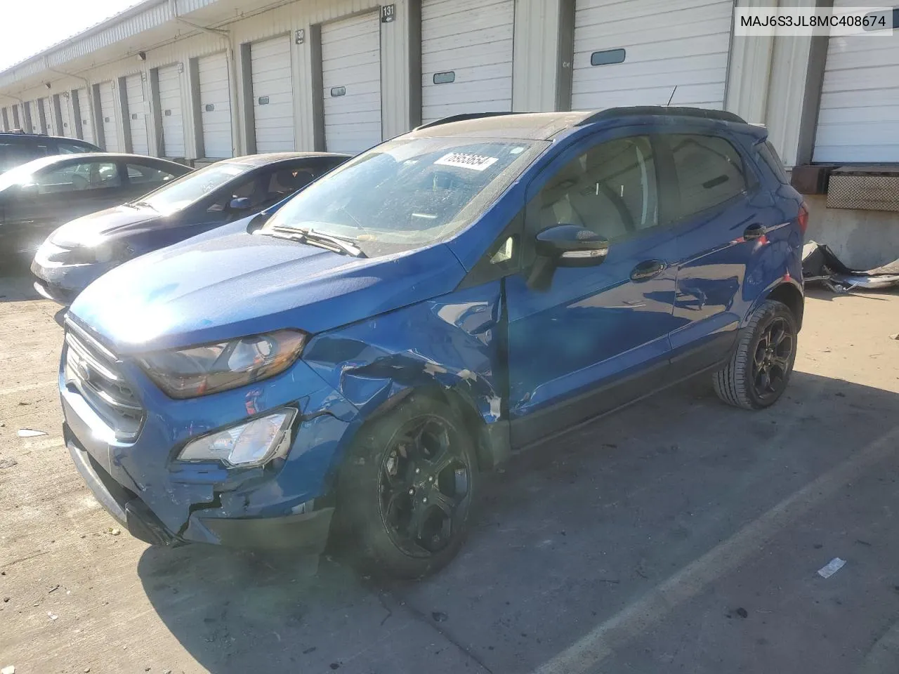 2021 Ford Ecosport Ses VIN: MAJ6S3JL8MC408674 Lot: 76953654