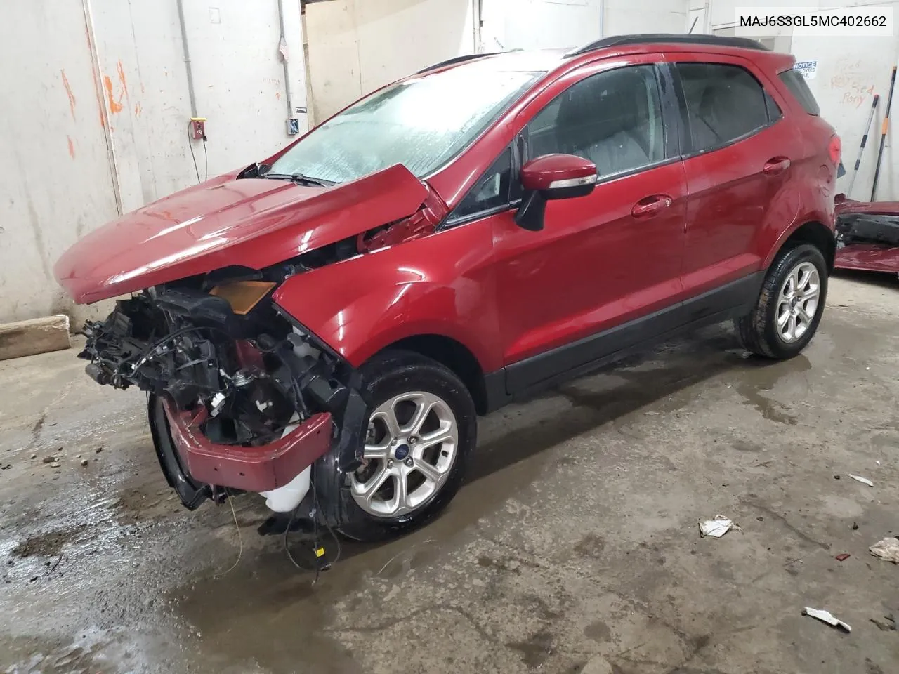 2021 Ford Ecosport Se VIN: MAJ6S3GL5MC402662 Lot: 76955344