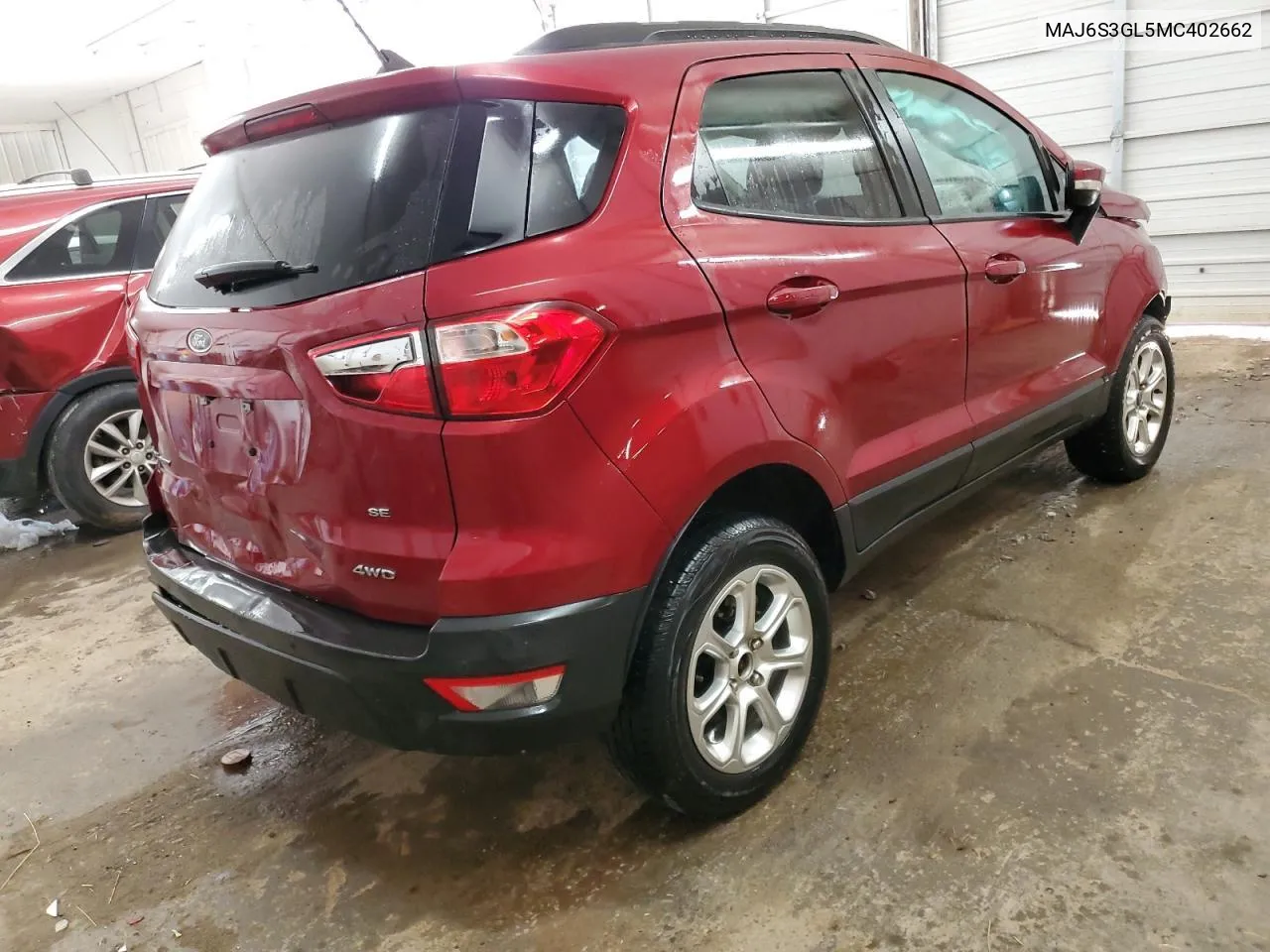 2021 Ford Ecosport Se VIN: MAJ6S3GL5MC402662 Lot: 76955344