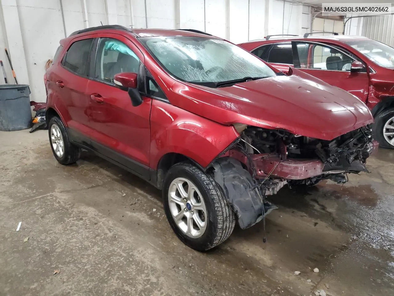 2021 Ford Ecosport Se VIN: MAJ6S3GL5MC402662 Lot: 76955344