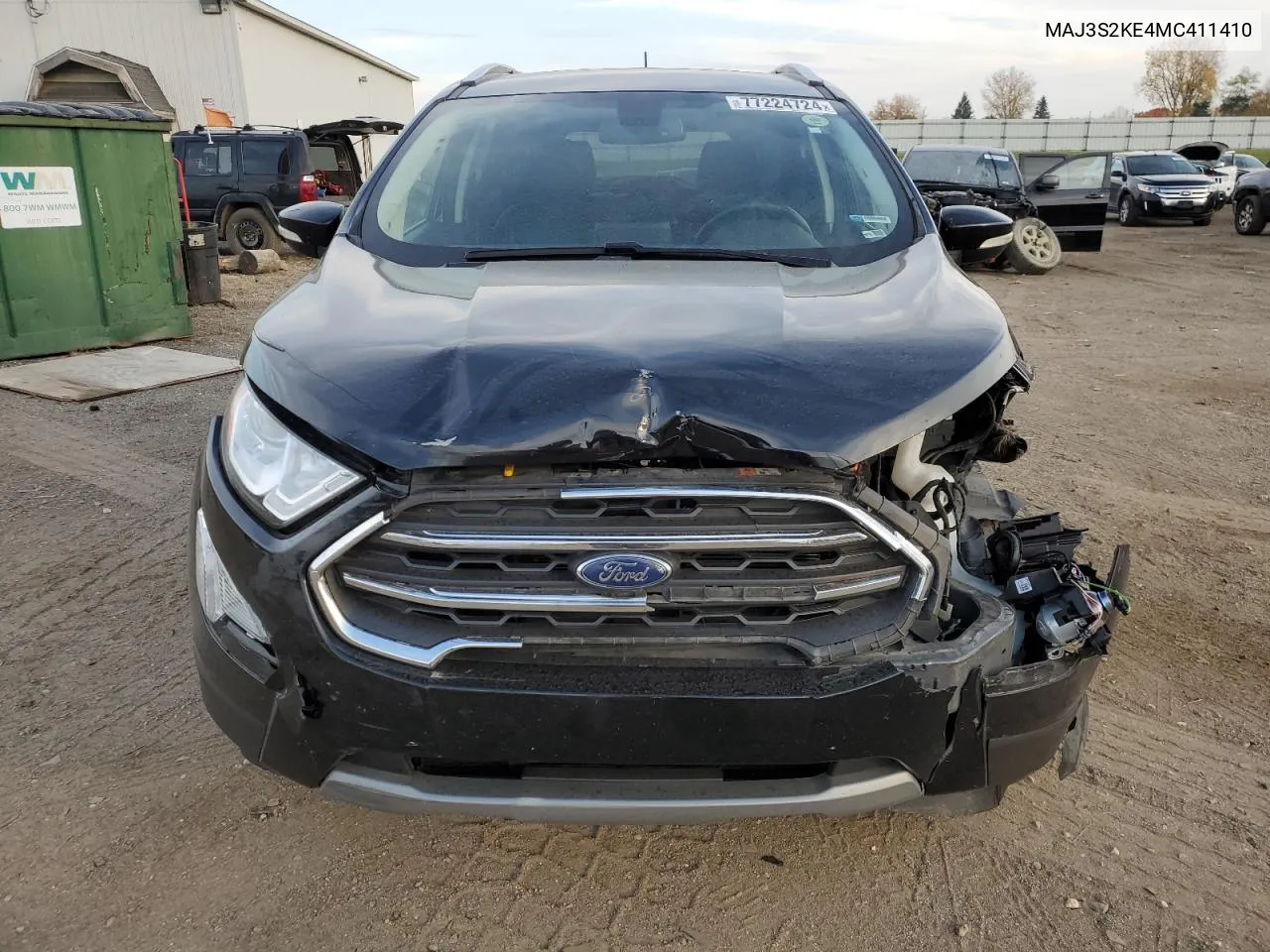 2021 Ford Ecosport Titanium VIN: MAJ3S2KE4MC411410 Lot: 77224724