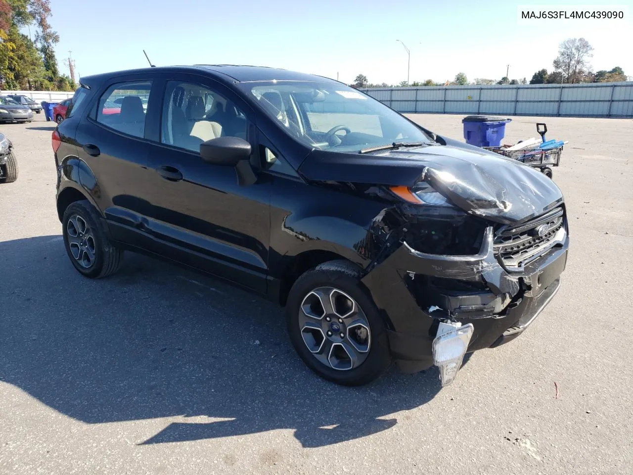 2021 Ford Ecosport S VIN: MAJ6S3FL4MC439090 Lot: 77319824