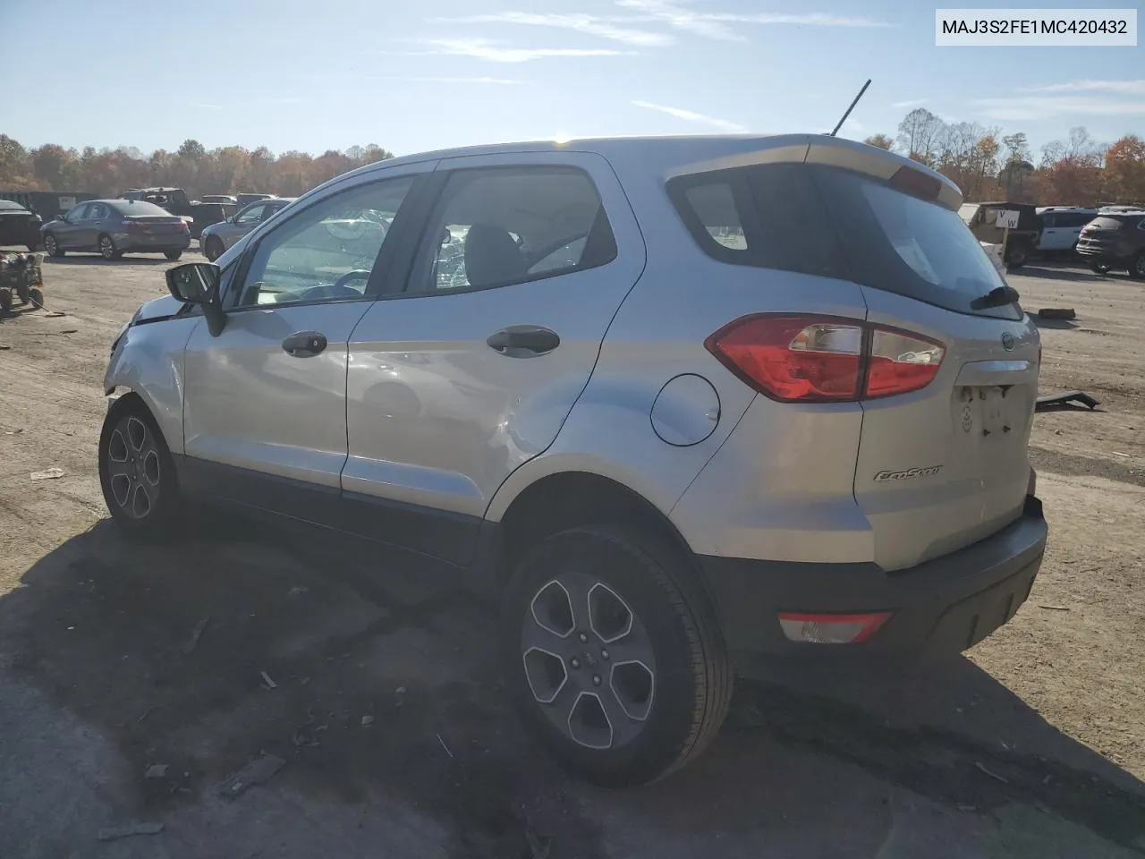 2021 Ford Ecosport S VIN: MAJ3S2FE1MC420432 Lot: 77381654