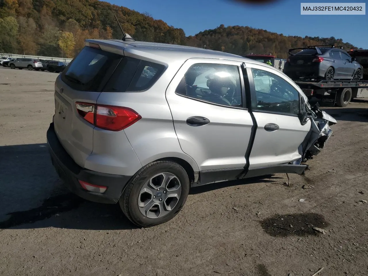 2021 Ford Ecosport S VIN: MAJ3S2FE1MC420432 Lot: 77381654