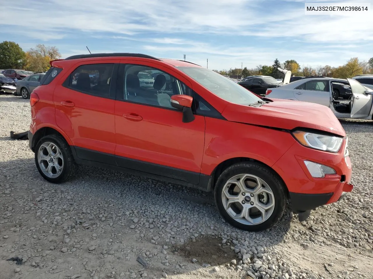 2021 Ford Ecosport Se VIN: MAJ3S2GE7MC398614 Lot: 77531564