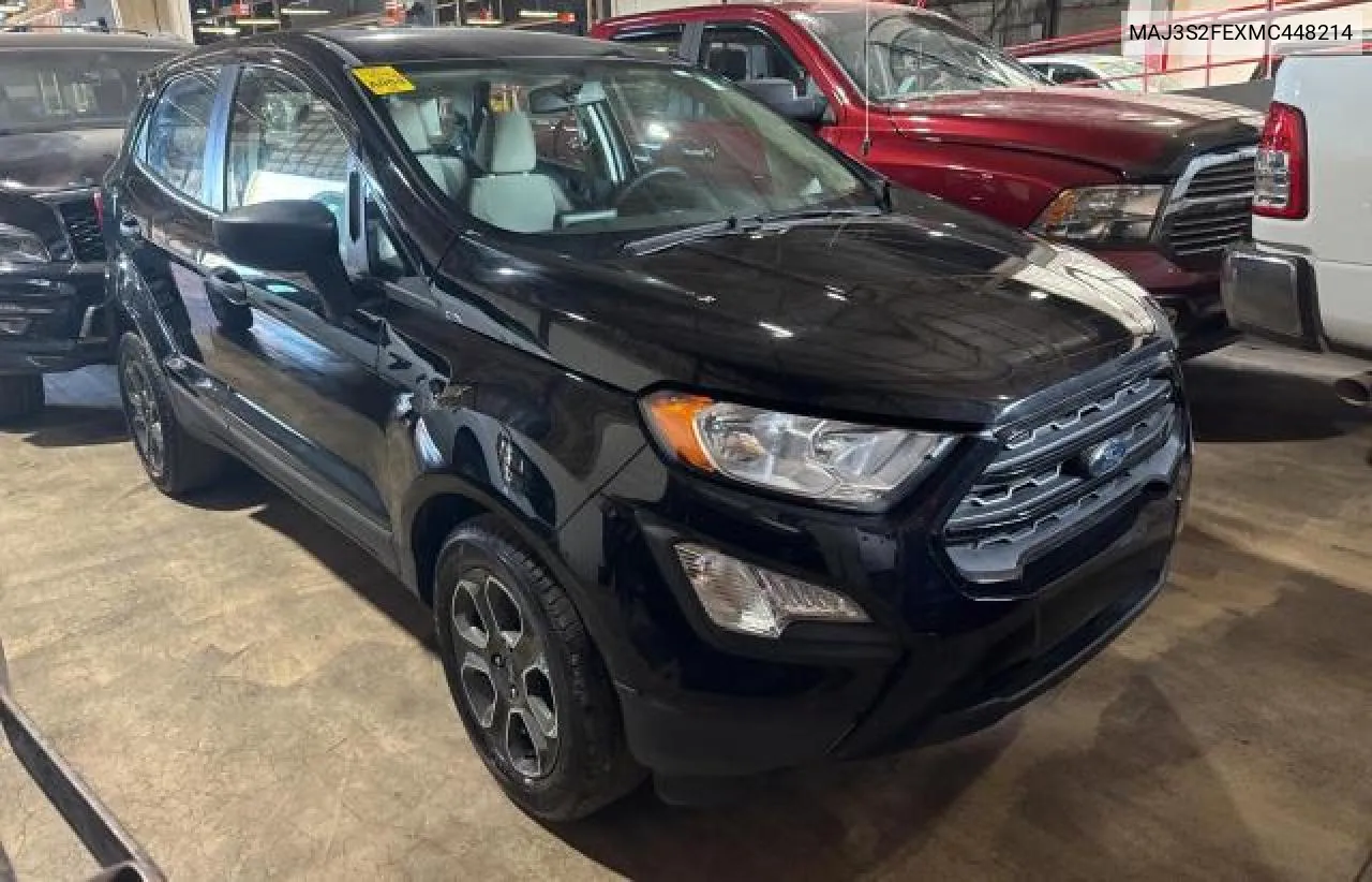 2021 Ford Ecosport S VIN: MAJ3S2FEXMC448214 Lot: 77765644