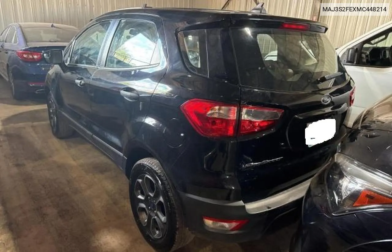 2021 Ford Ecosport S VIN: MAJ3S2FEXMC448214 Lot: 77765644