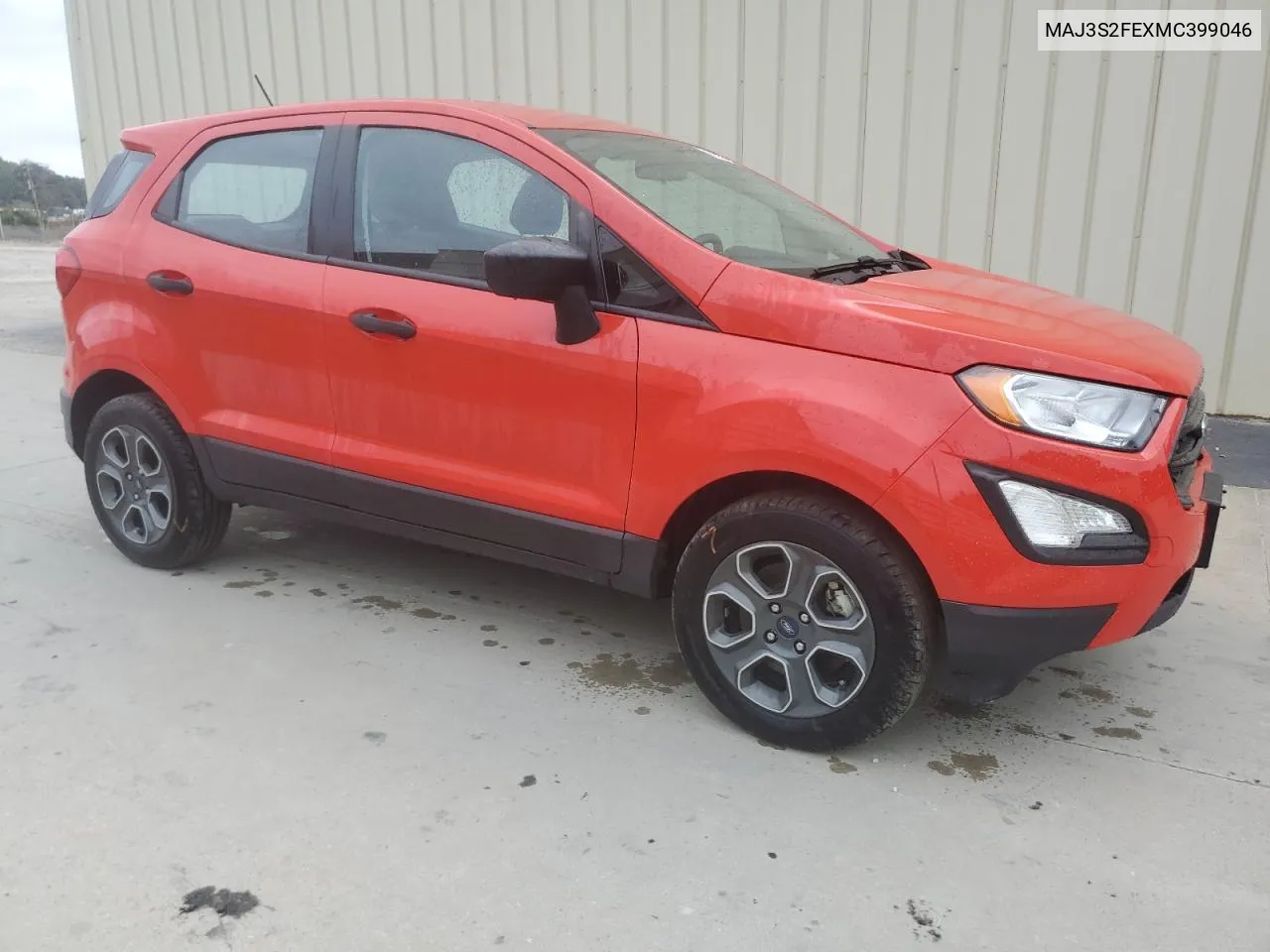 2021 Ford Ecosport S VIN: MAJ3S2FEXMC399046 Lot: 77808884