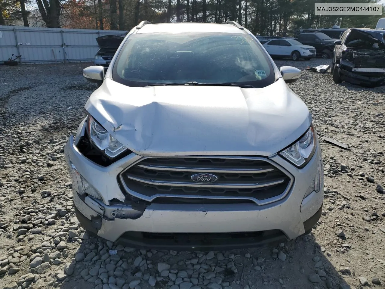 2021 Ford Ecosport Se VIN: MAJ3S2GE2MC444107 Lot: 78194074