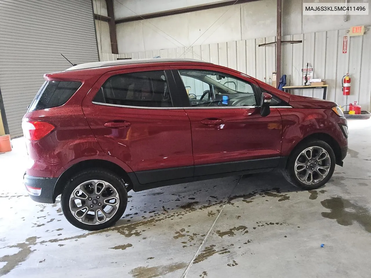 2021 Ford Ecosport Titanium VIN: MAJ6S3KL5MC411496 Lot: 78284314