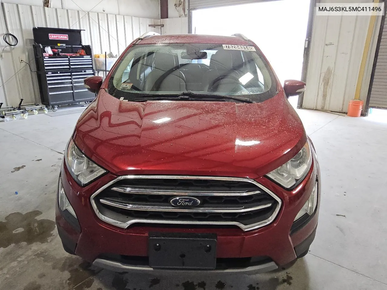 2021 Ford Ecosport Titanium VIN: MAJ6S3KL5MC411496 Lot: 78284314