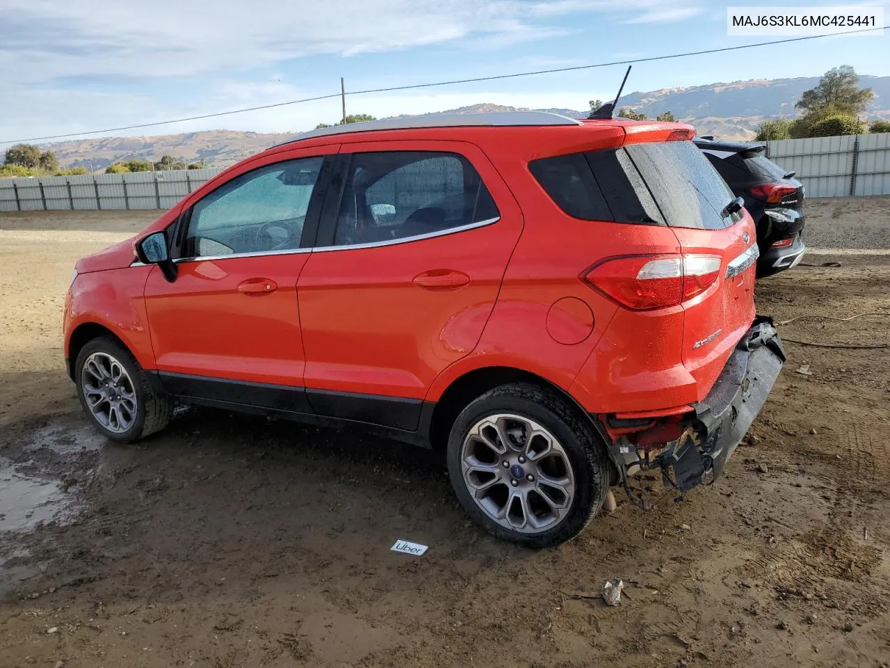 2021 Ford Ecosport Titanium VIN: MAJ6S3KL6MC425441 Lot: 78717624