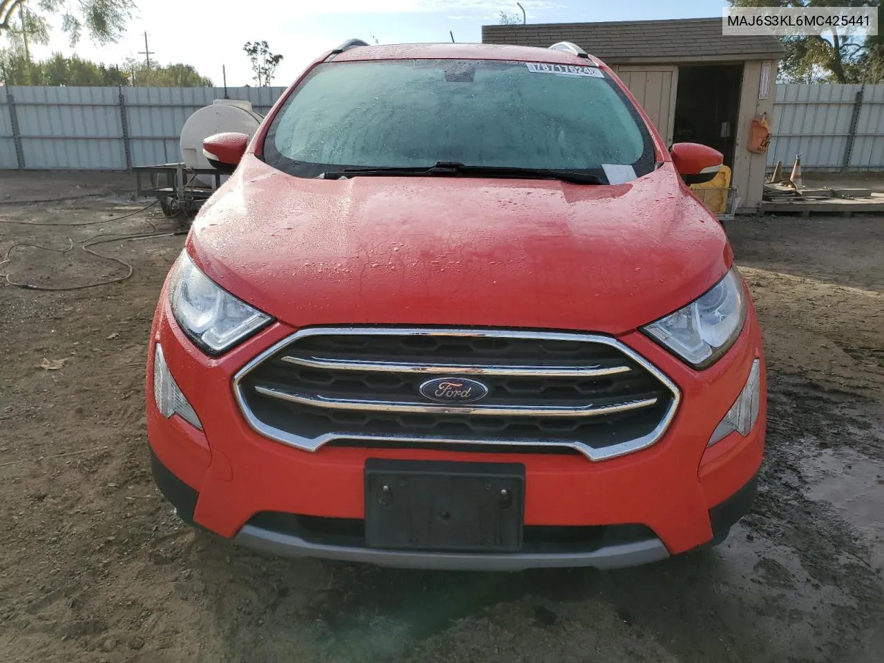 2021 Ford Ecosport Titanium VIN: MAJ6S3KL6MC425441 Lot: 78717624