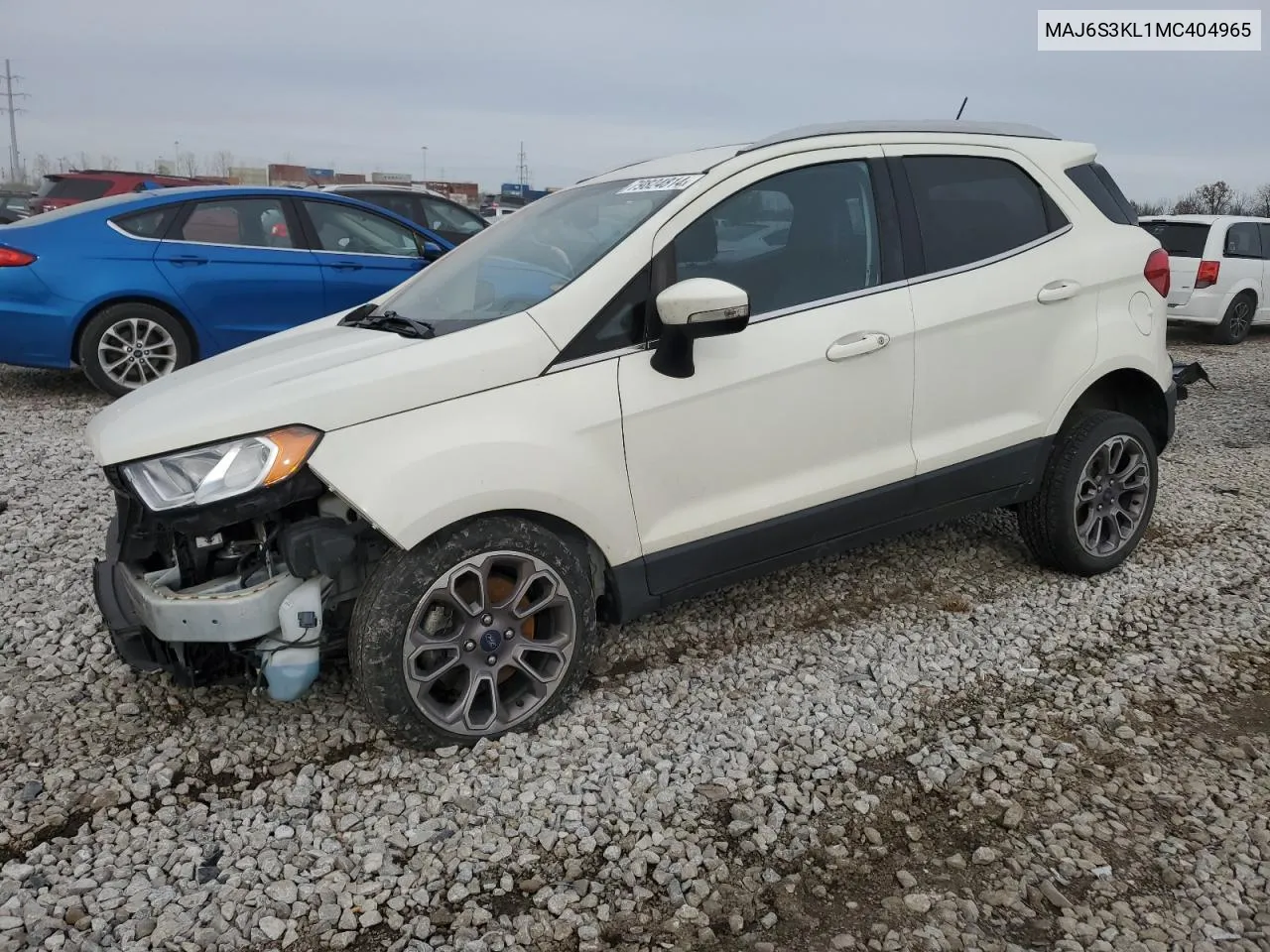 2021 Ford Ecosport Titanium VIN: MAJ6S3KL1MC404965 Lot: 79824814