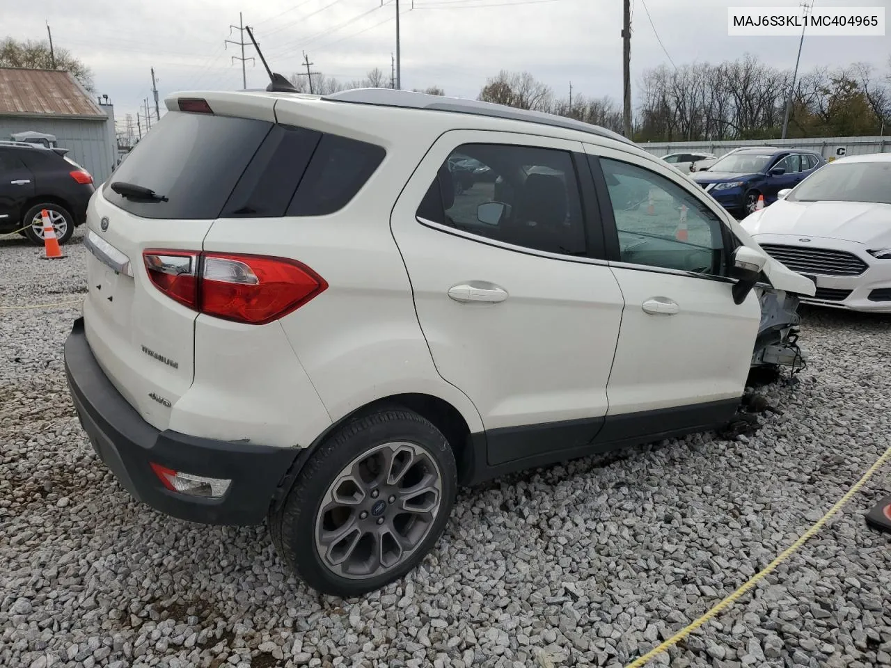 2021 Ford Ecosport Titanium VIN: MAJ6S3KL1MC404965 Lot: 79824814