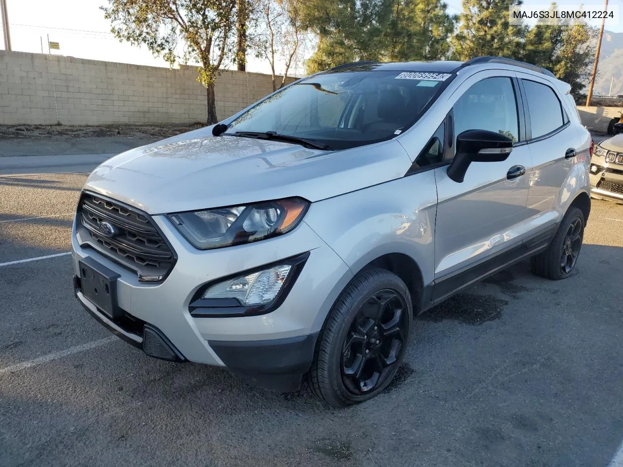 2021 Ford Ecosport Ses VIN: MAJ6S3JL8MC412224 Lot: 80069954