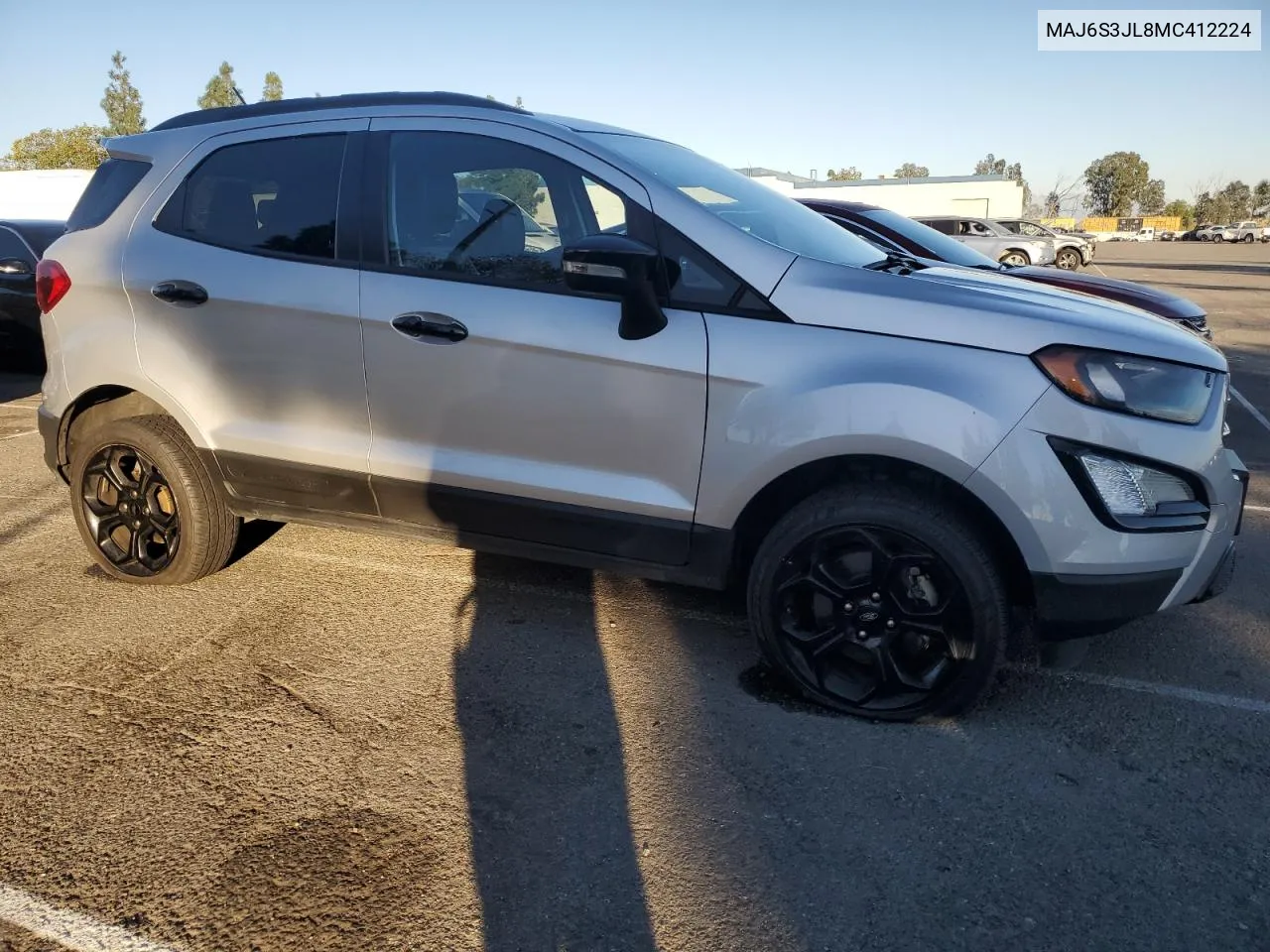 2021 Ford Ecosport Ses VIN: MAJ6S3JL8MC412224 Lot: 80069954