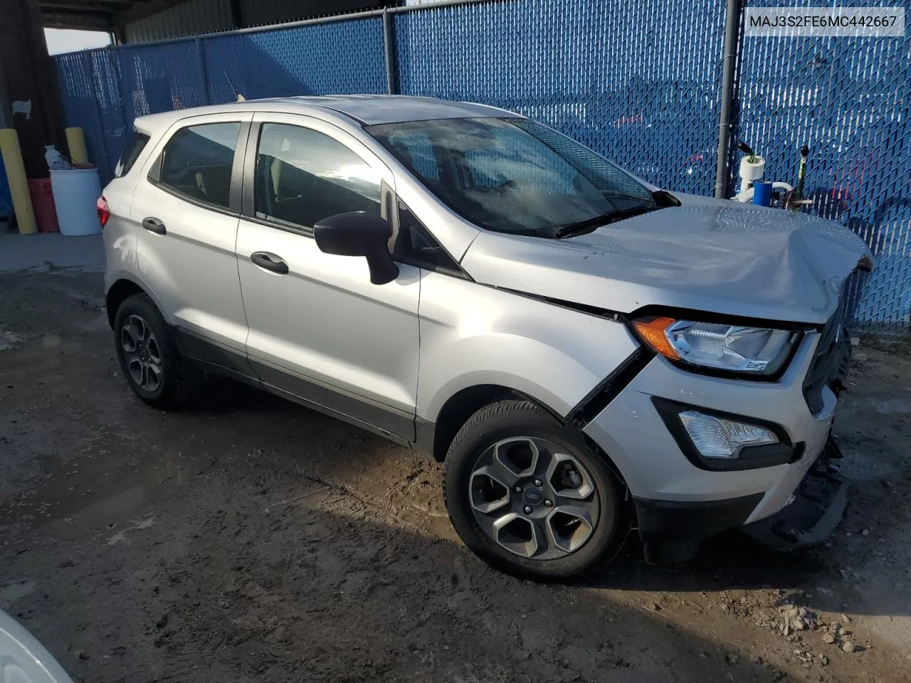 2021 Ford Ecosport S VIN: MAJ3S2FE6MC442667 Lot: 80127464