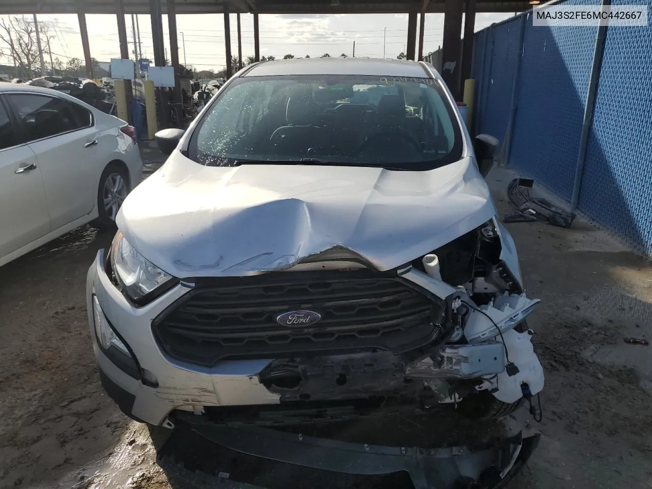 2021 Ford Ecosport S VIN: MAJ3S2FE6MC442667 Lot: 80127464