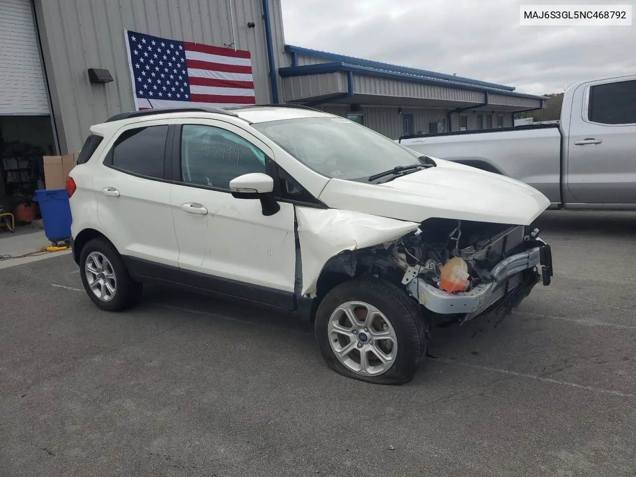 2022 Ford Ecosport Se VIN: MAJ6S3GL5NC468792 Lot: 52458994