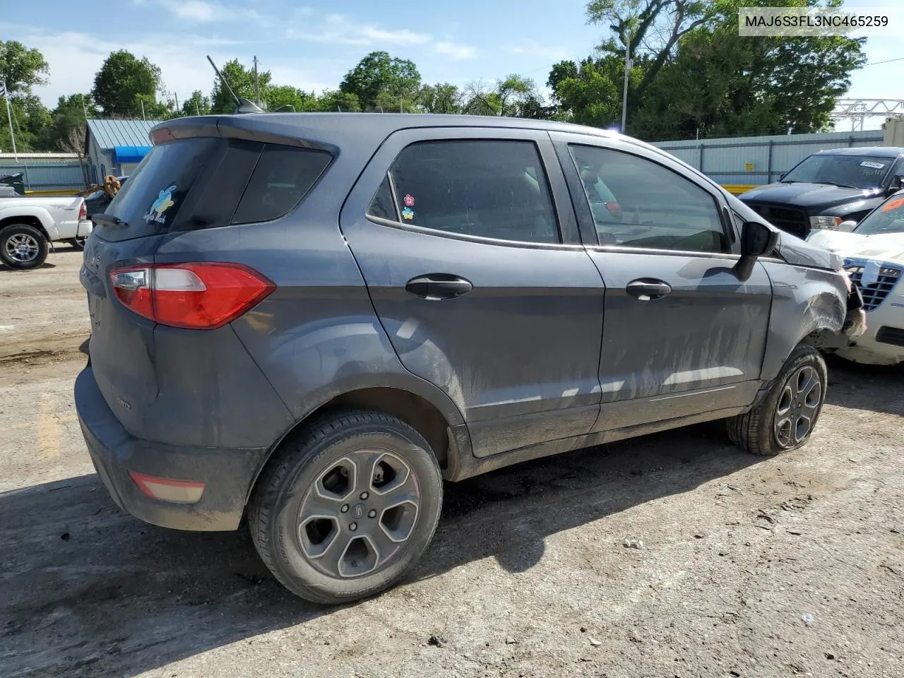 2022 Ford Ecosport S VIN: MAJ6S3FL3NC465259 Lot: 58871684