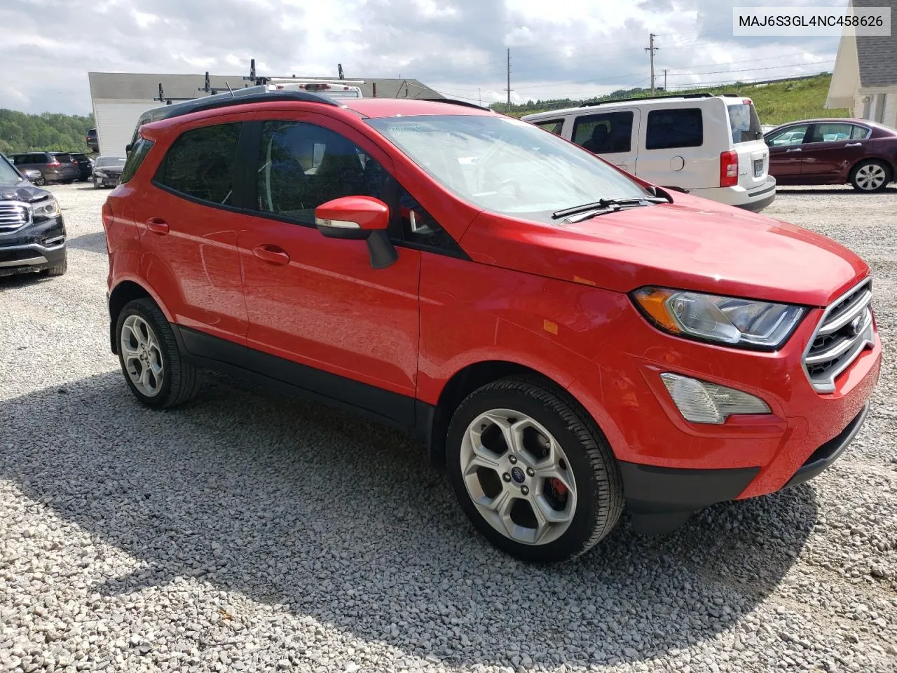 2022 Ford Ecosport Se VIN: MAJ6S3GL4NC458626 Lot: 63596064