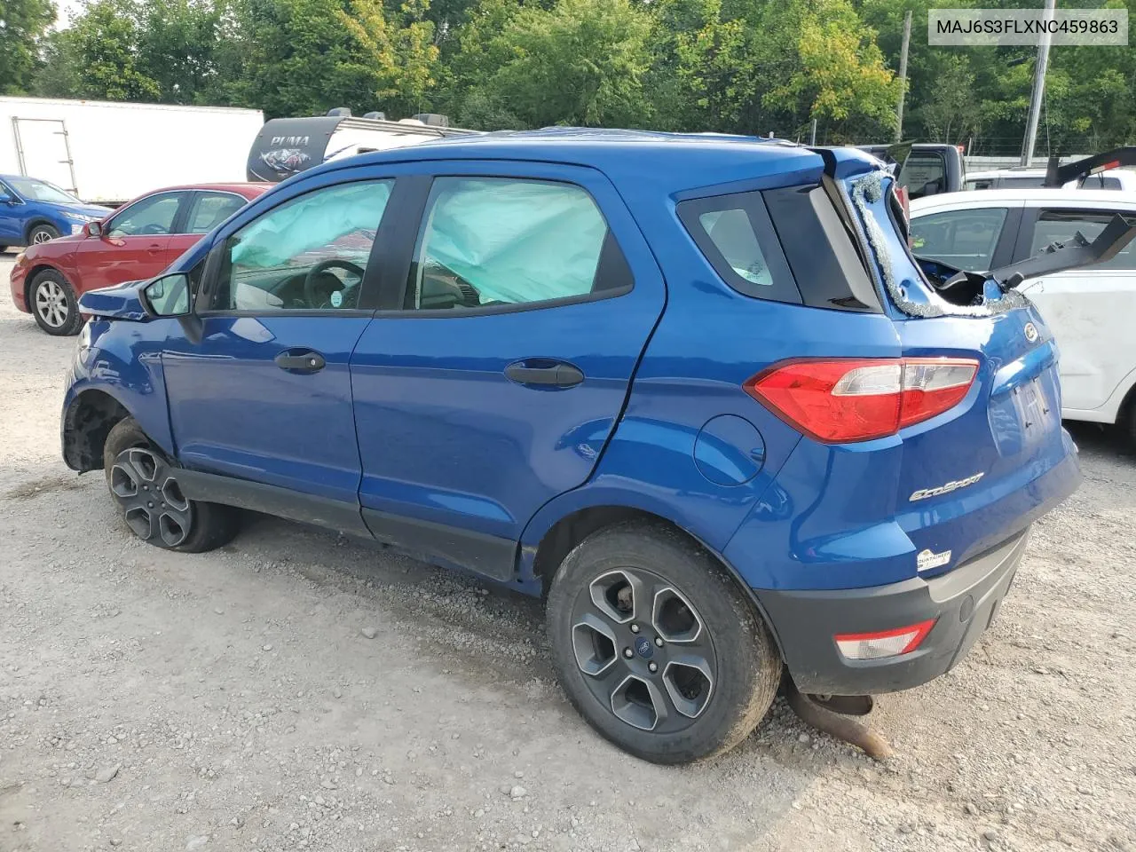 2022 Ford Ecosport S VIN: MAJ6S3FLXNC459863 Lot: 63898114