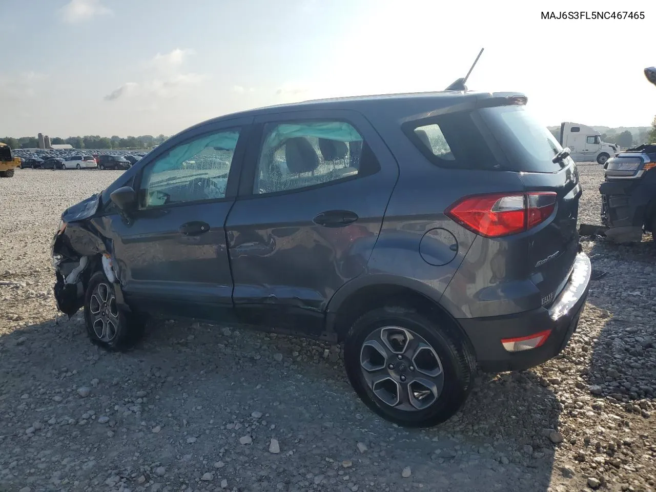 2022 Ford Ecosport S VIN: MAJ6S3FL5NC467465 Lot: 64810264