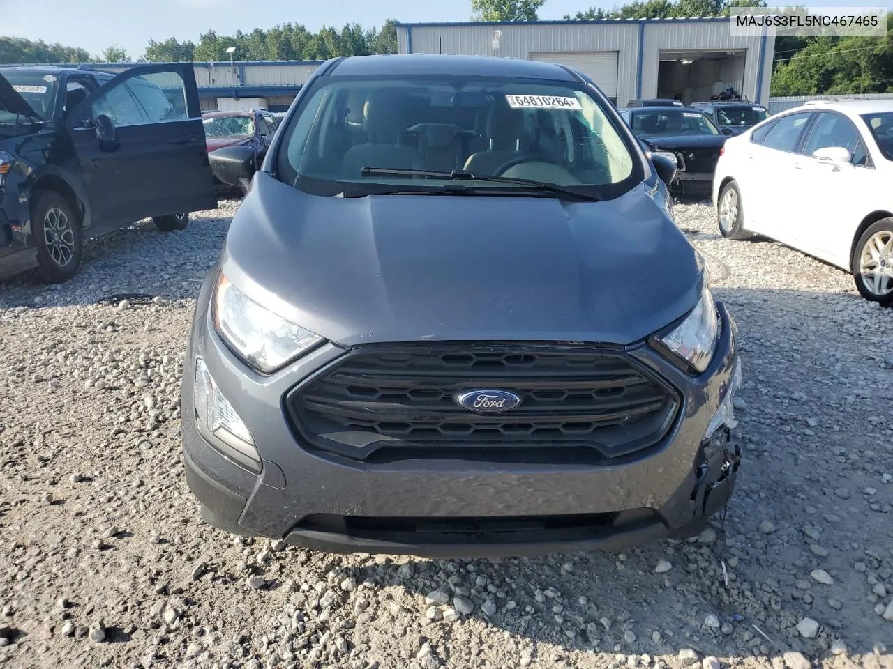 2022 Ford Ecosport S VIN: MAJ6S3FL5NC467465 Lot: 64810264