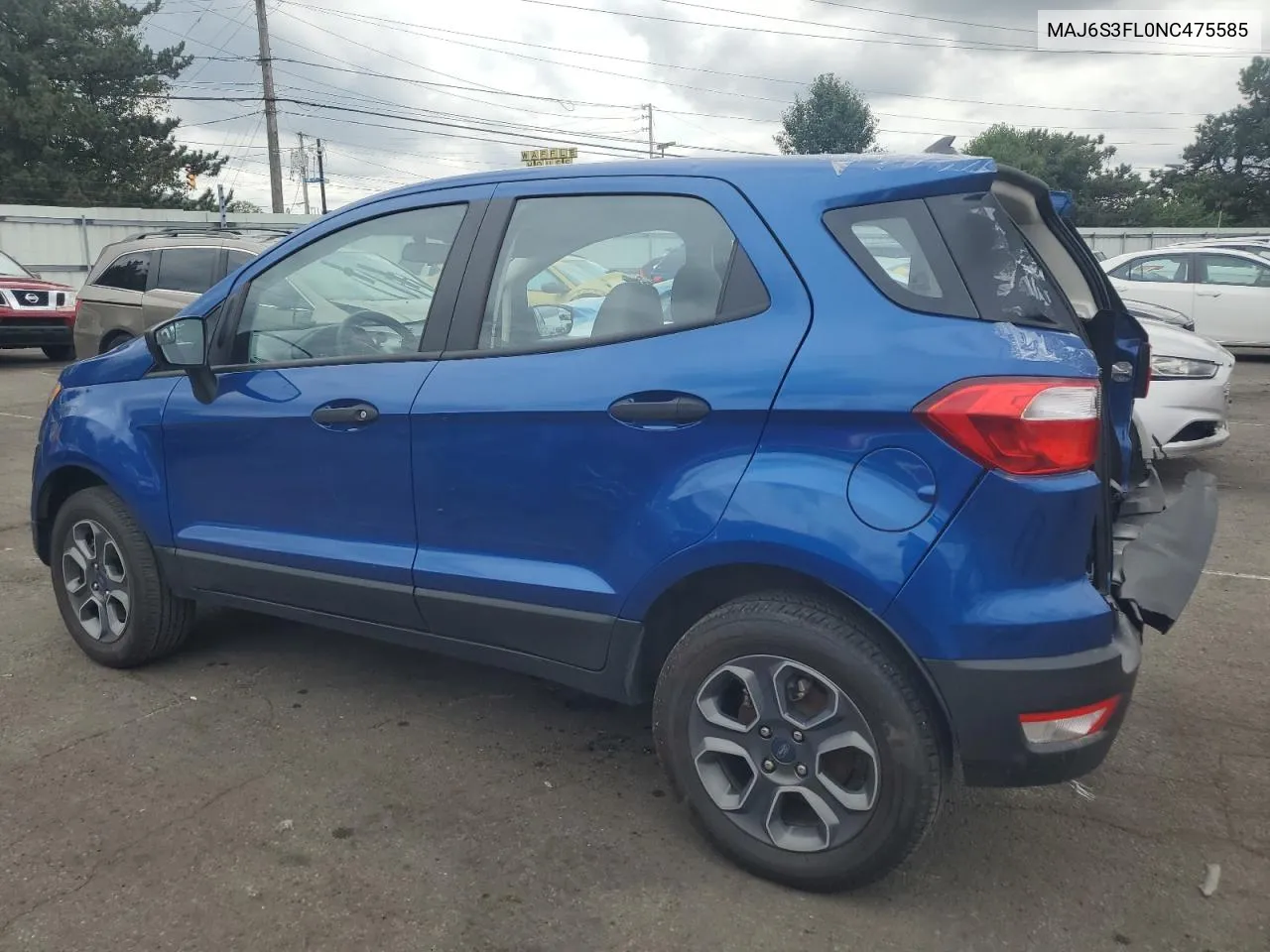 2022 Ford Ecosport S VIN: MAJ6S3FL0NC475585 Lot: 70749274