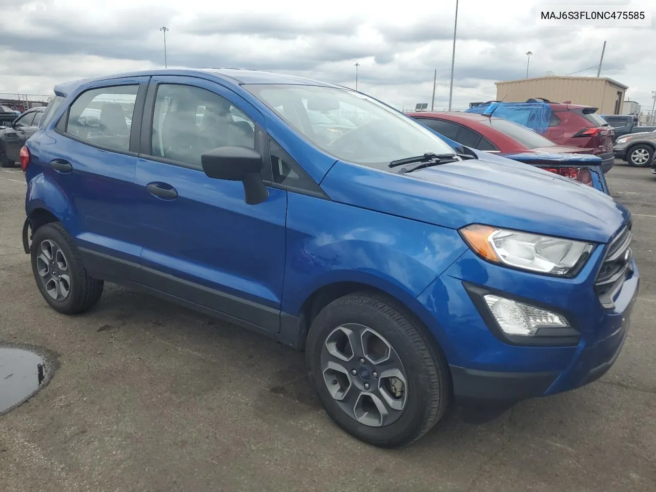 2022 Ford Ecosport S VIN: MAJ6S3FL0NC475585 Lot: 70749274