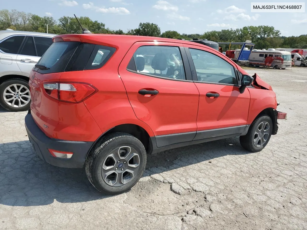 2022 Ford Ecosport S VIN: MAJ6S3FL1NC468807 Lot: 71042624