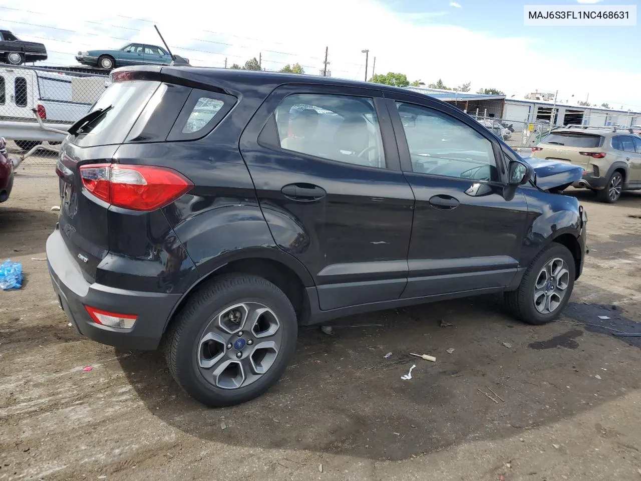 2022 Ford Ecosport S VIN: MAJ6S3FL1NC468631 Lot: 71425174