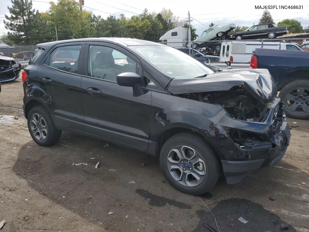 2022 Ford Ecosport S VIN: MAJ6S3FL1NC468631 Lot: 71425174